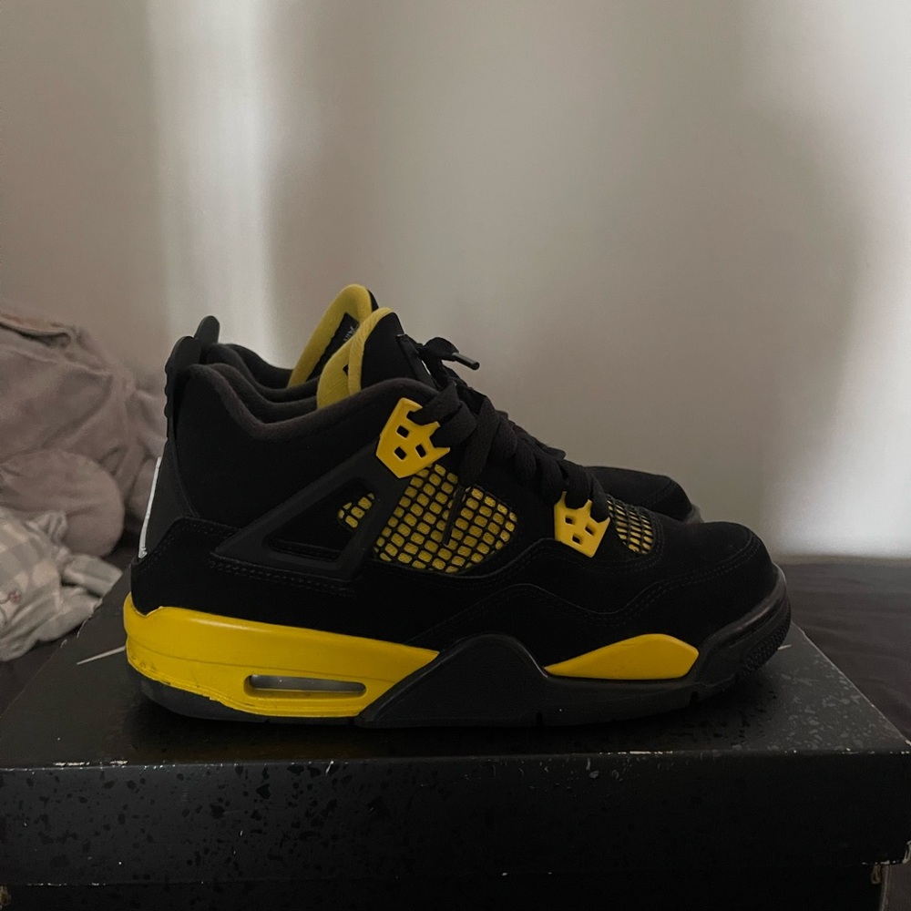 Kids Black and Yellow Sneakers